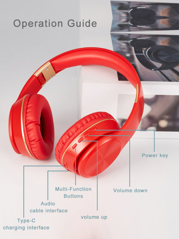 Over Ear Bluetooth 5.0 Headphone Noise Cancelling Wireless Headphone Sports Gaming Headset with Mic supplier